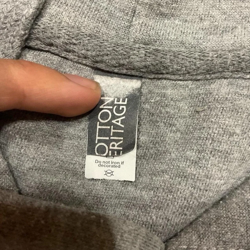 Gray Cotton Heritage hoodie